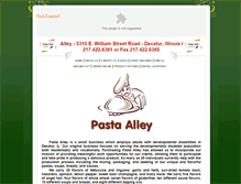 Tablet Screenshot of pastaalley.net